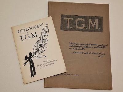 publikace shrnující pohřeb TGM