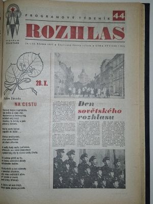 obálka časopisu ROZHLAS s programem na 28.10.1977