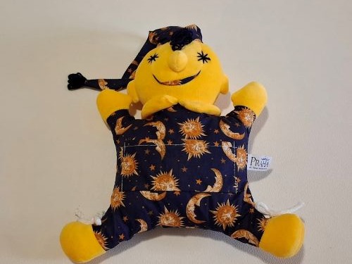 plyšák skřítka Hajaji podle návrhu dětí