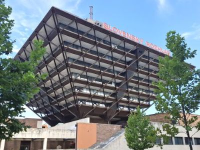 Budova Slovenské mediální společnosti STVR - Slovenského rozhlasu tzv. pyramida